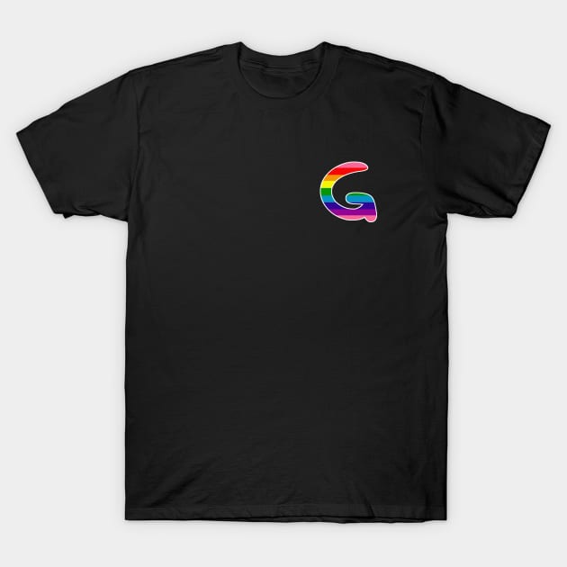 Gay pride G T-Shirt by Skittzune